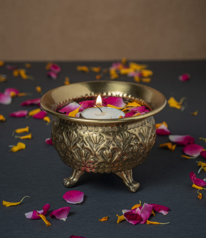 Multifunctional Brass Accent Bowl - Image 2